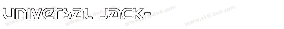Universal Jack字体转换